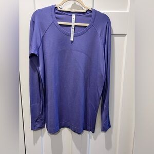LULULEMON NWT AUTHENTIC SWIFTLY TECH LONG SLEEVES DARK LAVENDER COLOR 2.0 DARK